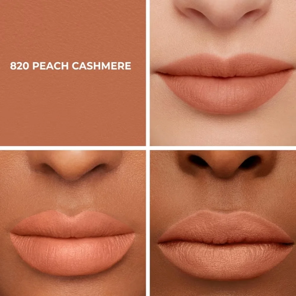 🌺Laura Mercier Peach Cashmere Caviar Smoothing Matte Lipstick Transfer Proof